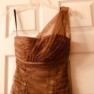 Gold Sparkle Homecoming Dress